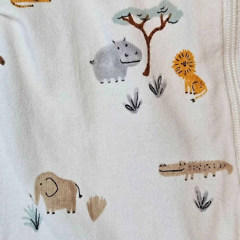 Carter's Baby Boys 3M Footed Sleepers Dinosaur Safari Stripes Lot of 3‎